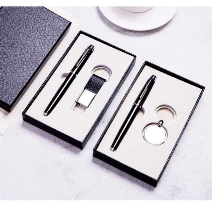 Bộ Quà Tặng Bút Ký Cao Cấp Kèm Móc Khóa / USB – Sang Trọng, Chuyên Nghiệp, In Logo Doanh Nghiệp