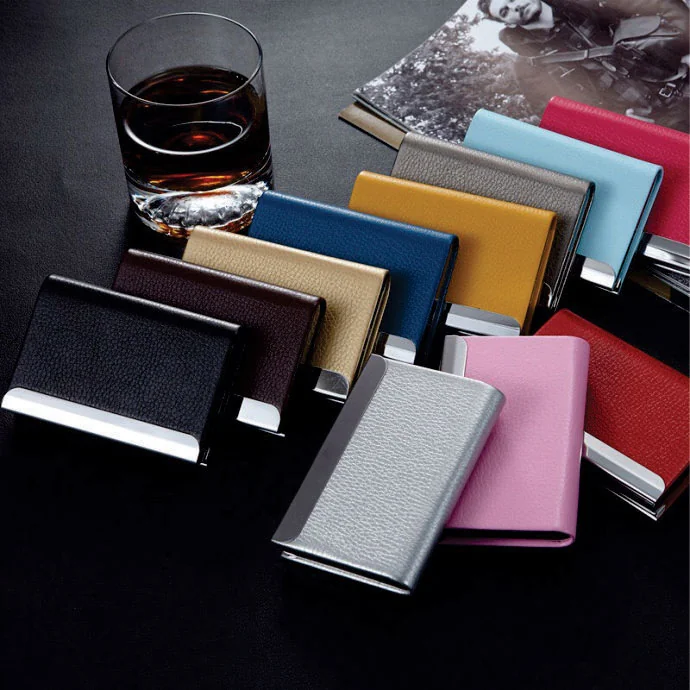 Hộp Đựng Namecard Da Phối Kim Loại Cao Cấp – Sang Trọng, Nhiều Màu, In Logo Theo Yêu Cầu