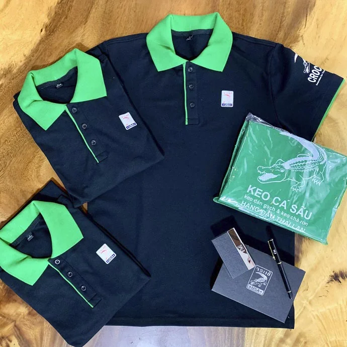 Áo Polo Đồng Phục Cổ Phối Màu – In Logo Theo Yêu Cầu