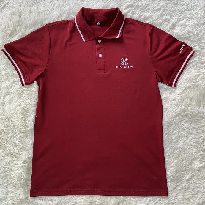 Áo Thun Thêu Logo Happy Home Pro - In & Thêu Logo Theo Yêu Cầu