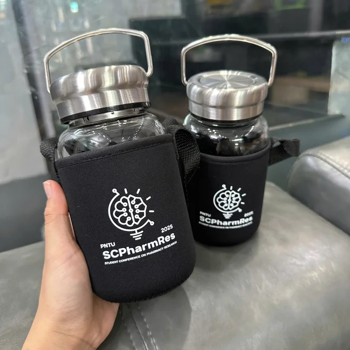 Bình Thủy Tinh 450ml In Logo Theo Yêu Cầu – Quà Tặng Thân Thiện Môi Trường