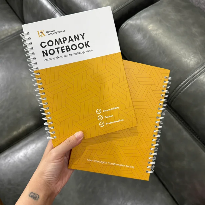 Xổ Lò Xò In Logo Theo Yêu Cầu - Sổ Tay Quà Tặng Doanh Nghiệp