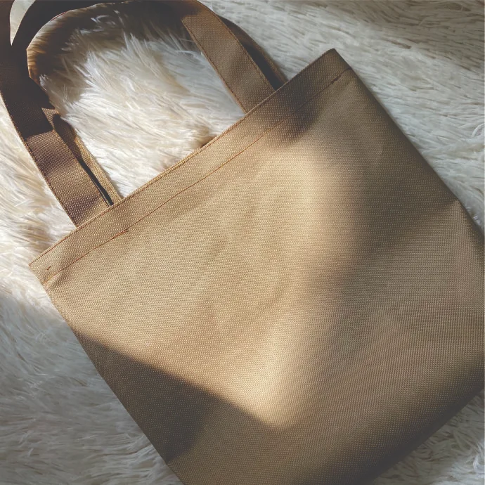 Túi vải không dệt màu vàng trơn