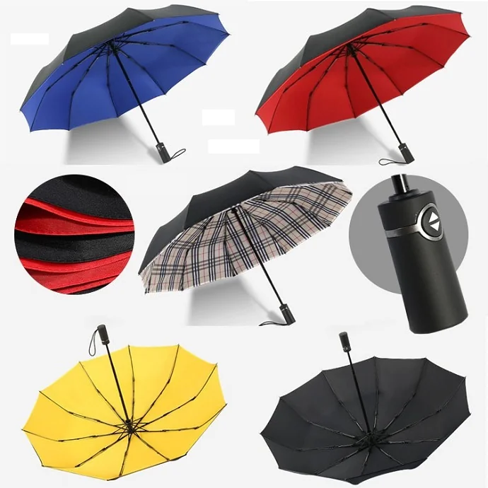 Ô Dù Gấp 3 Tự Động Cao Cấp Nhiều Màu – Chống Nắng Mưa