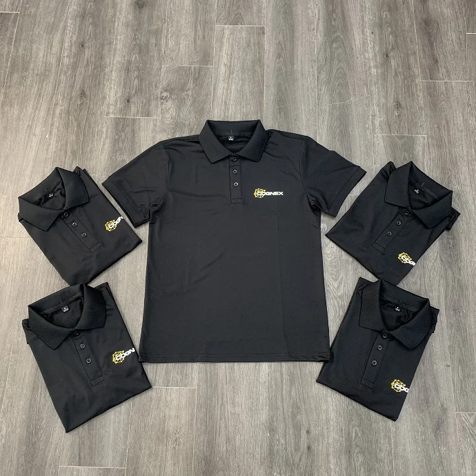 Áo Thun Vải Poly Thái Màu Đen In Logo Cognex - Đồng Phục Chuyên Nghiệp - In & Thêu Logo Theo Yêu Cầu