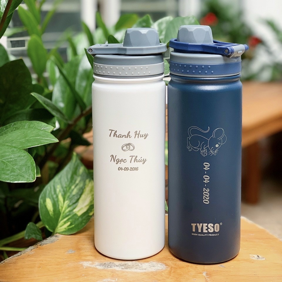 BÌNH GIỮ NHIỆT 500ML TYESO KHẮC LOGO THEO YÊU CÂÙ