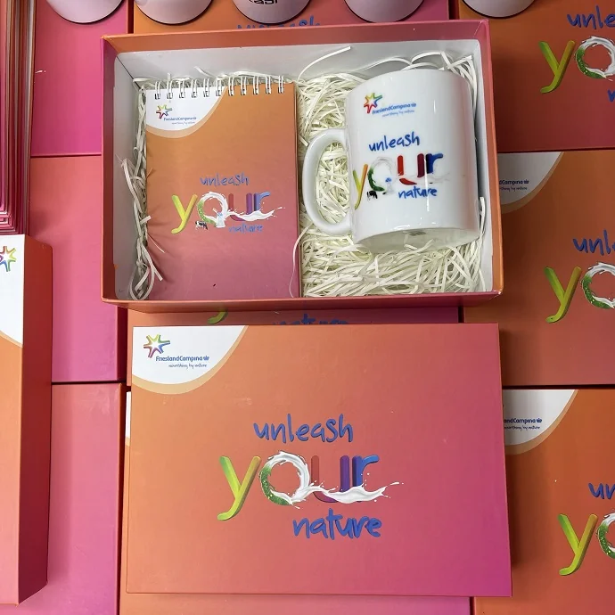Bộ Quà Tặng Sổ Tay Lò Xo Kèm Ly Sứ In Logo YOUR - Quà Tặng Doanh Nghiệp Cao Cấp