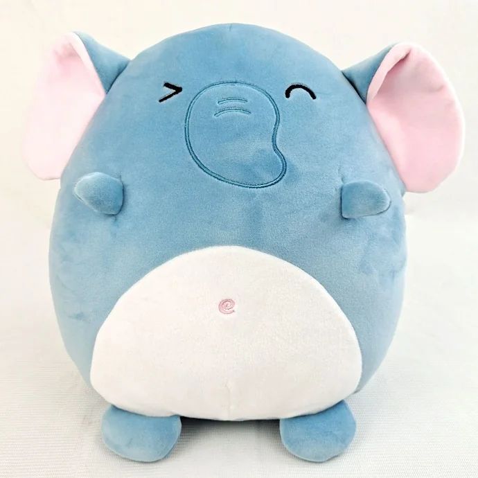 Gối ôm voi bông (Elephant) in/thêu logo theo yêu cầu – nhận thiết kế theo mẫu, quà tặng doanh nghiệp