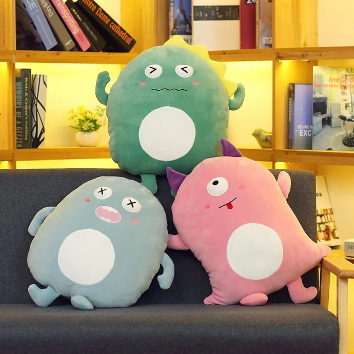 Gối ôm quái vật bông (Monster Plush) in/thêu logo theo yêu cầu – nhận thiết kế theo mẫu, quà tặng doanh nghiệp
