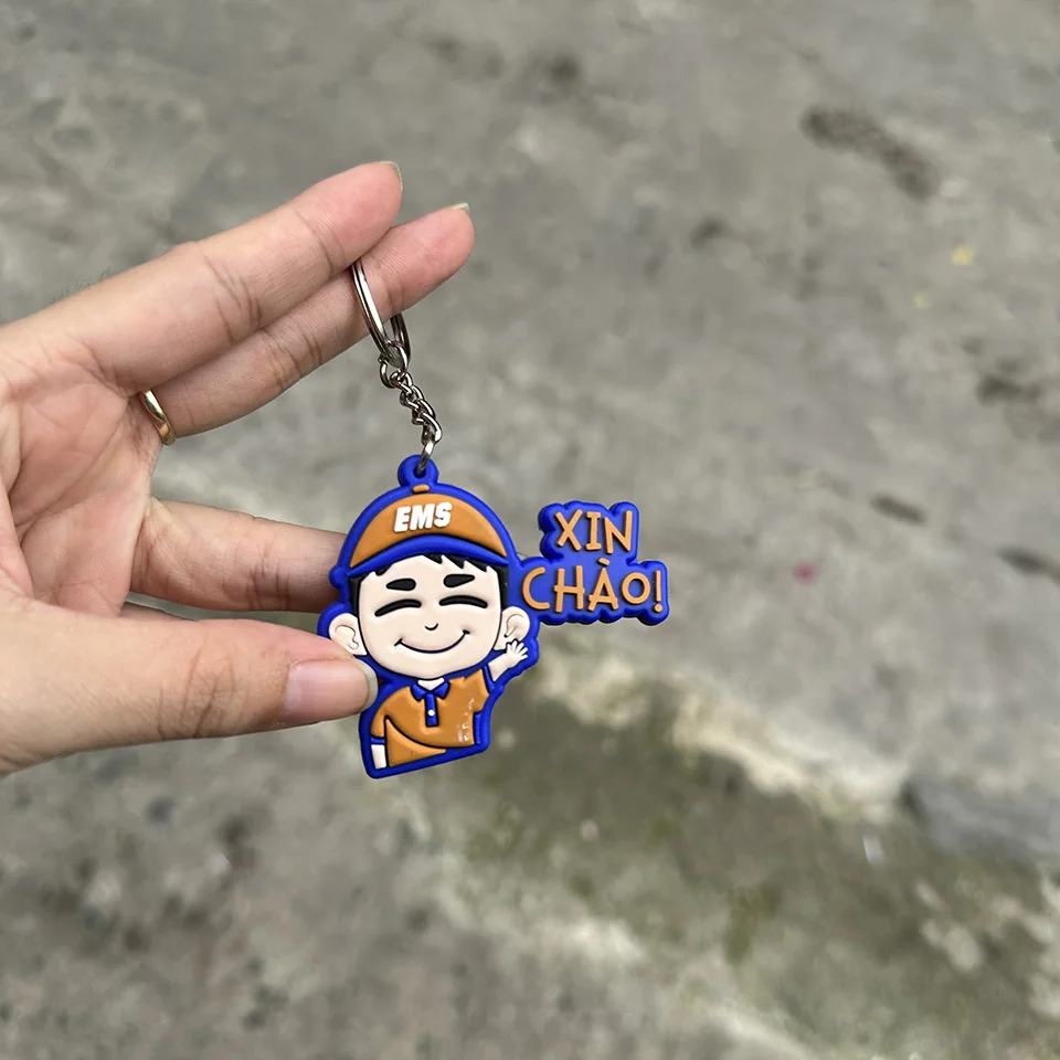 Móc Khóa Cao Su PVC In Logo Theo Yêu Cầu – Quà Tặng Doanh Nghiệp Giá Rẻ