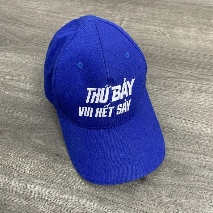 Nón Kết In Logo – Mũ Lưỡi Trai Doanh Nghiệp Màu Xanh