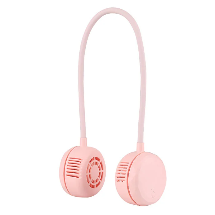 Quạt Đeo Cổ Mini 3 Tốc Độ – Quạt Treo Cổ Sạc USB In Logo