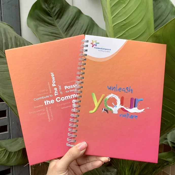 Sổ Tay Lò Xo A5 In Logo Theo Yêu Cầu – Ruột Giấy Ford Kem