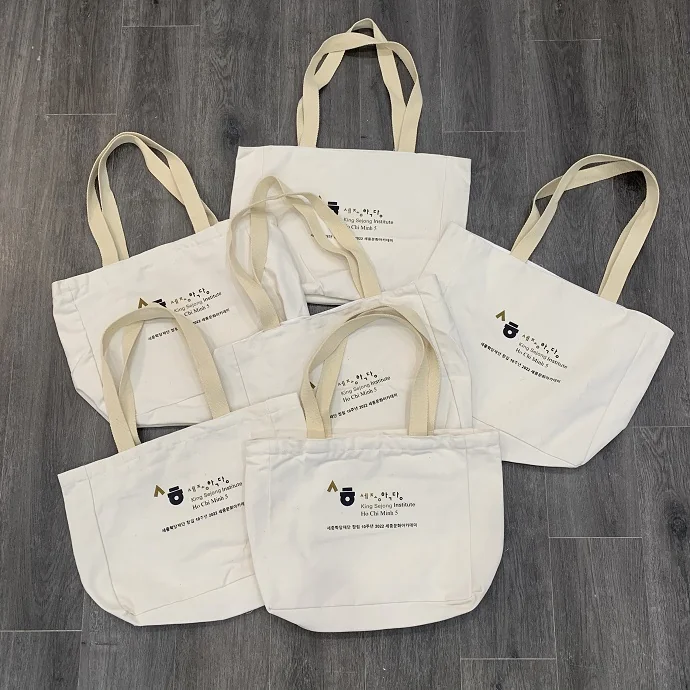 Túi Tote Vải Canvas Dây Đai In Logo King Sejong - Chất Lượng, Giá Tốt