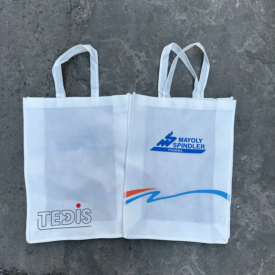 Túi Vải Không Dệt Màu Trắng In Logo TEDIS - Gia Công Túi Theo Yêu Cầu | Quà Tặng Nhanh
