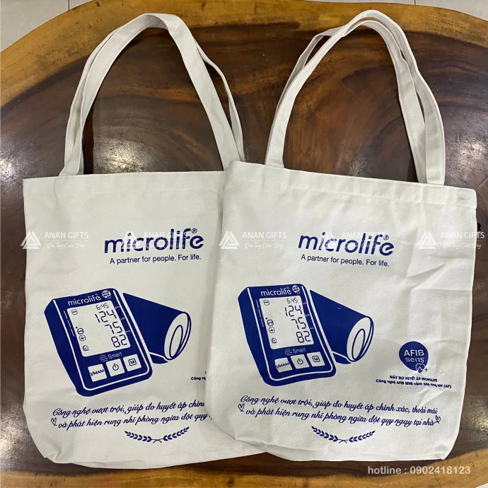 Túi Vải Canvas In Kéo Lụa Theo Yêu Cầu Giá Rẻ - Túi Vải Canvas In Logo Theo Yêu Cầu