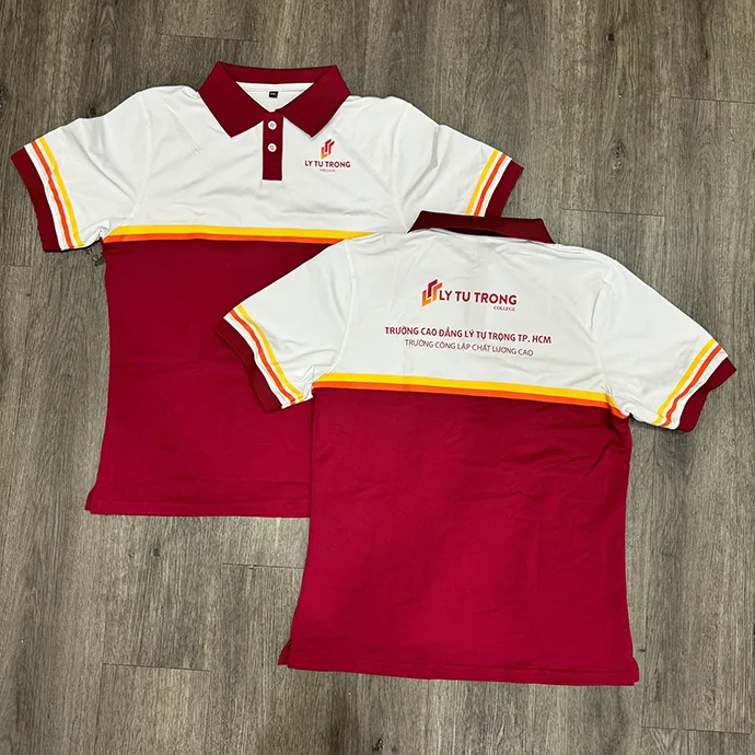 Áo Thun Polo Phối Màu In Logo Theo Yêu Cầu