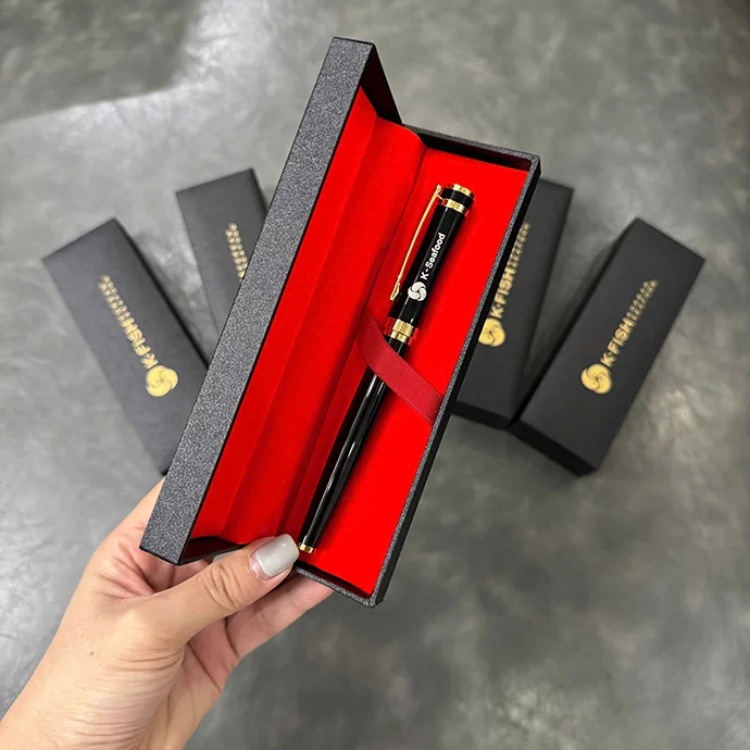 Bút Kim Loại Kèm Hộp In Logo - Quà Tặng Doanh Nghiệp Cao Cấp, Sang Trọng