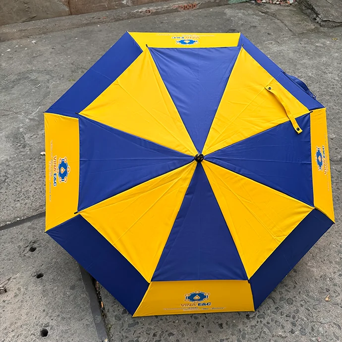 Dù Cỡ Lớn 2 Tầng Cao Cấp In Logo Theo Yêu Cầu – Quà Tặng Sang Trọng, Bền Đẹp