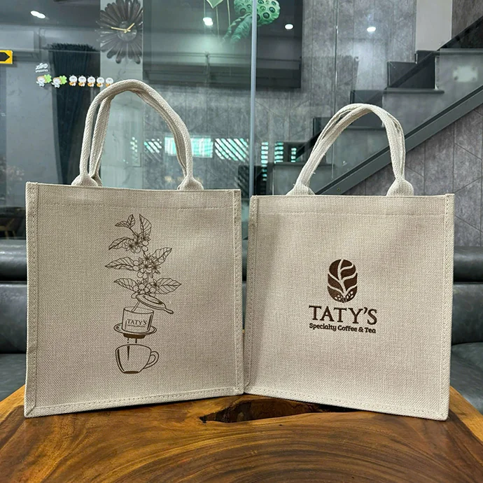 Túi Vải Đay In Logo Theo Yêu Cầu – Quà Tặng Thân Thiện & Độc Đáo