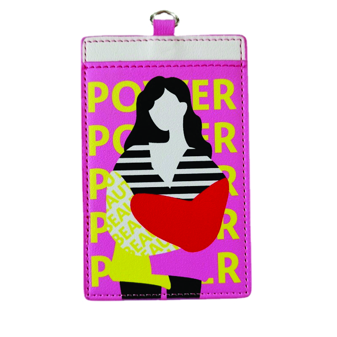 <p>Bao đeo thẻ nhân viên da PU in logo</p>