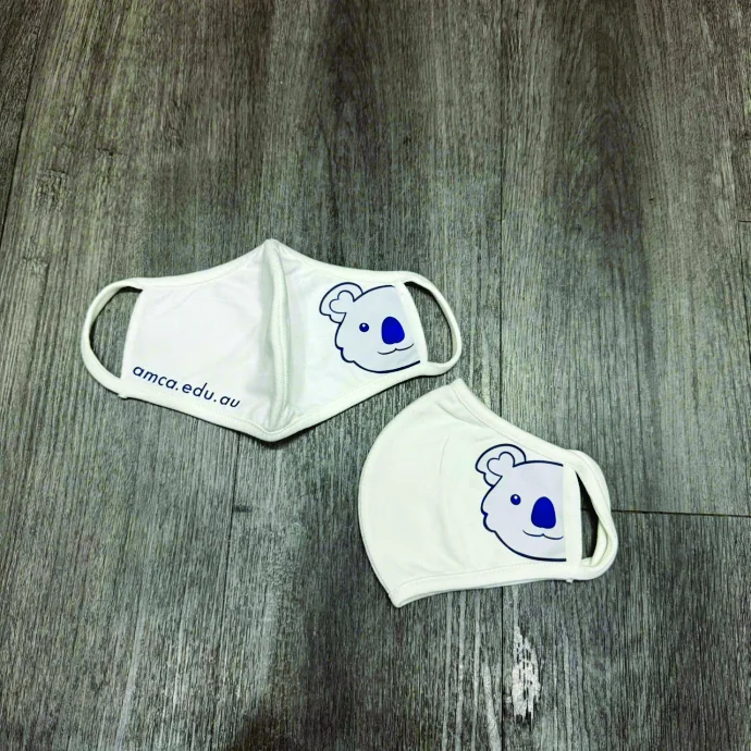 Khẩu Trang Vải Trắng In Logo - Quà Tặng Doanh Nghiệp Giá Rẻ