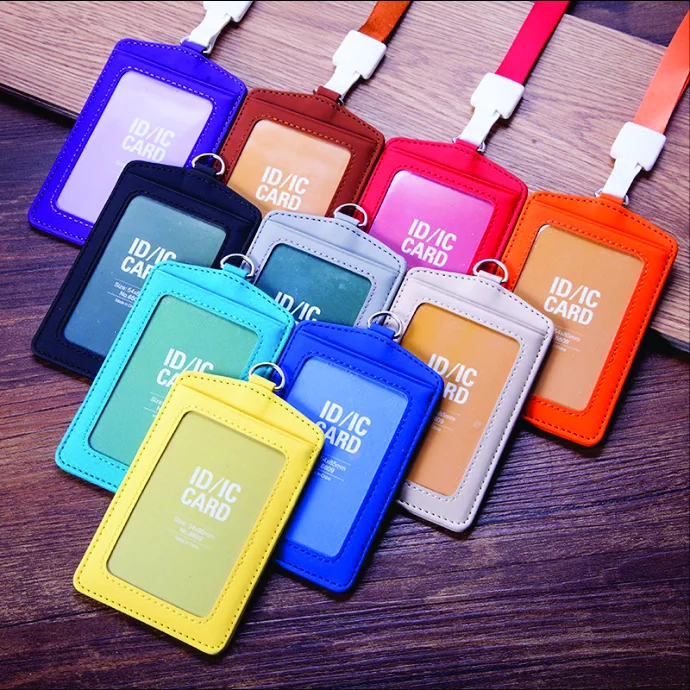 Bao Đeo Thẻ Da Nhiều Màu – Thẻ Nhân Viên, Hội Nghị, Sự Kiện