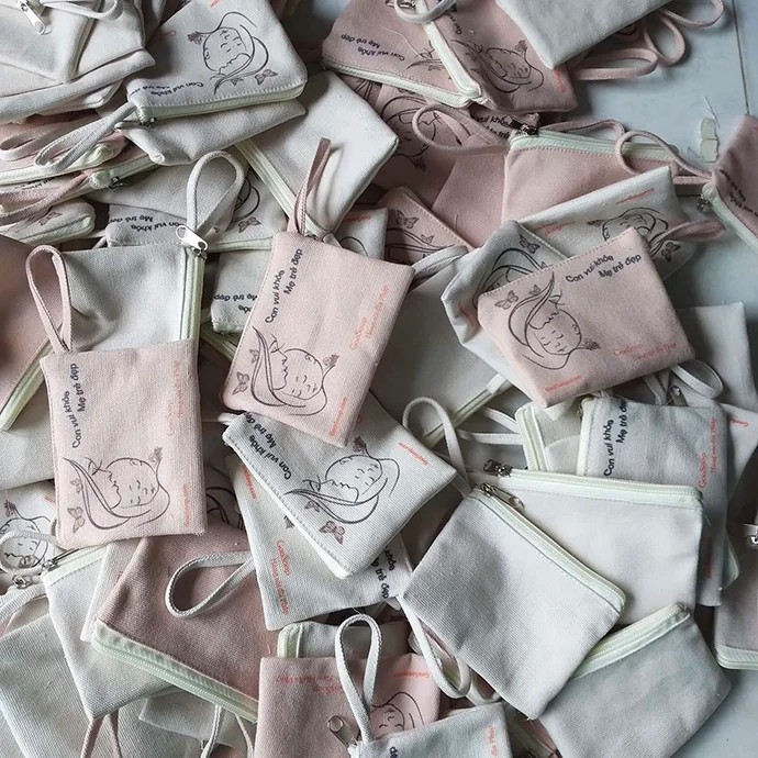 Túi Vải Mini In Logo Theo Yêu Cầu – Nhỏ Gọn, Giá Rẻ