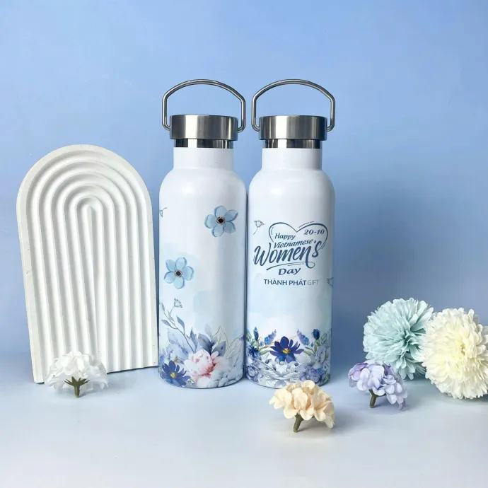 Bình Giữ Nhiệt In Hoa – Quà Tặng Doanh Nghiệp Ý Nghĩa Dịp 20/10