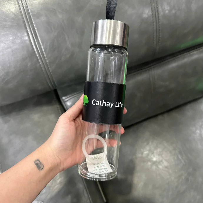 Bình Nước Thủy Tinh In Logo Theo Yêu Cầu