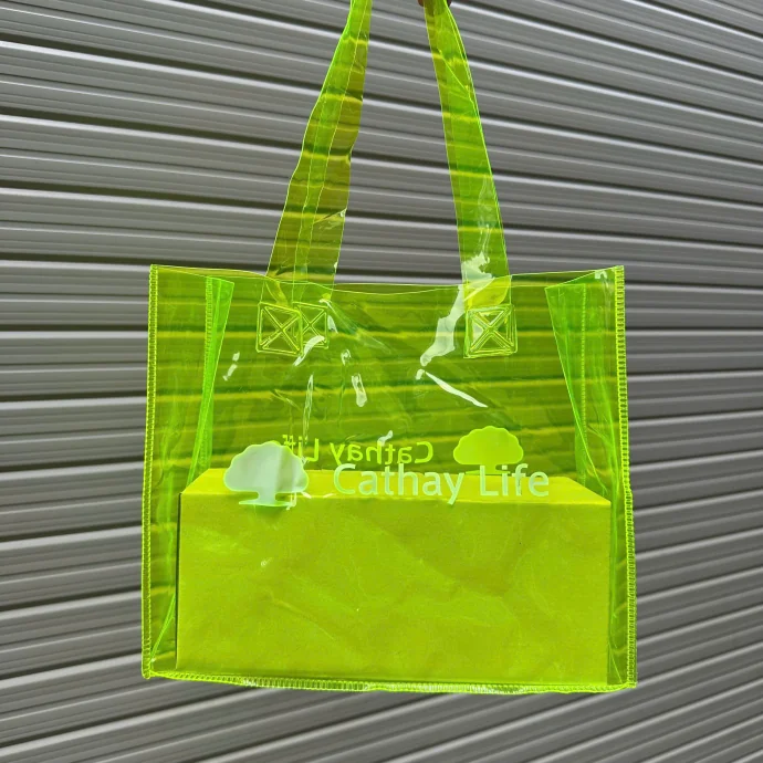 Túi Nhựa Trong Suốt Quai Dài Màu Neon – Nổi Bật, Thời Trang, Dễ Tùy Biến