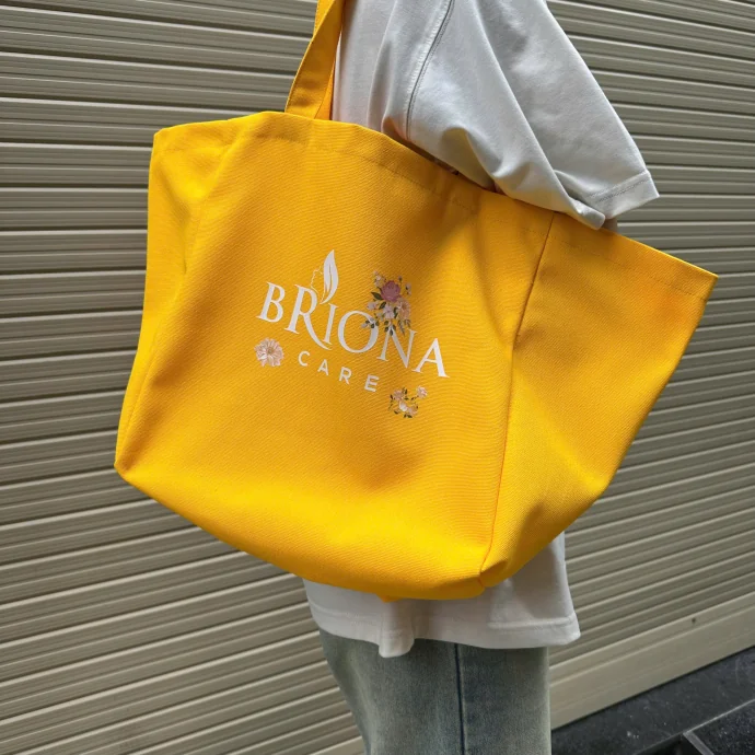 Túi Vải Canvas Màu Vàng – In Logo Theo Yêu Cầu, Nổi Bật Thương Hiệu