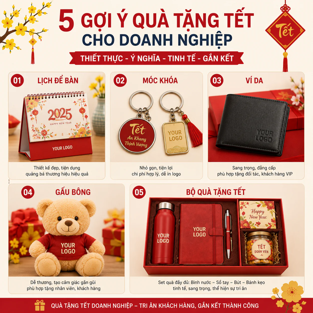 Top 5 Gợi Ý Quà Tặng Tết Cho Doanh Nghiệp Ý Nghĩa Và Thiết Thực