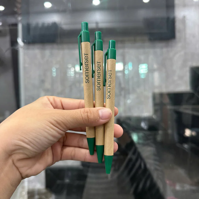 Bút Giấy Kraft In Logo – Bút Quảng Cáo Thân Thiện Môi Trường
