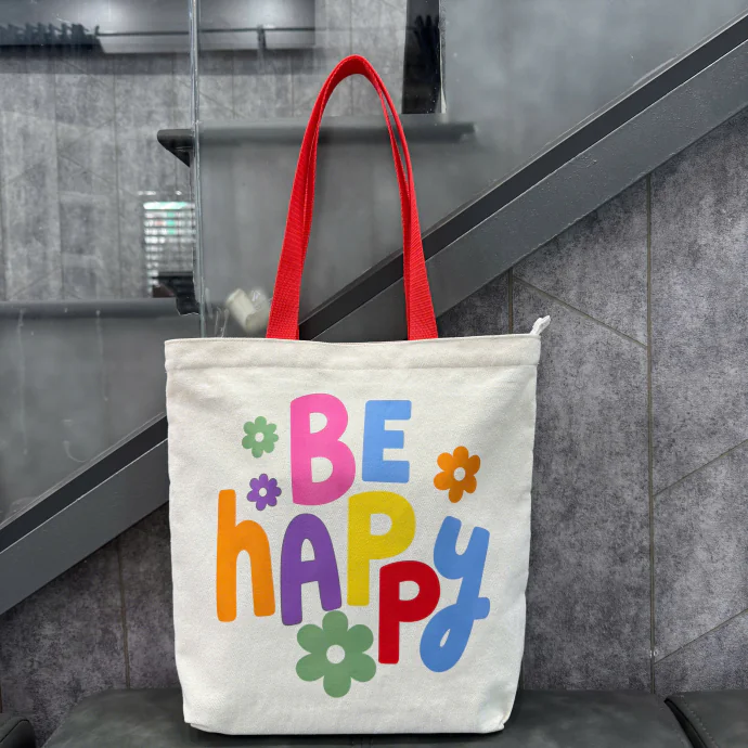Túi Vải Canvas Ép Nhiệt Logo – Túi Tote Canvas Sản Xuất Số Lượng Lớn Giá Rẻ