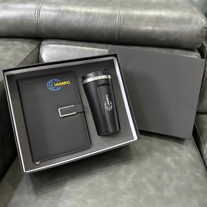 Bộ Quà Tặng Doanh Nghiệp Sổ Da & Bình Giữ Nhiệt – In Logo Theo Yêu Cầu, Sang Trọng Và Chuyên Nghiệp