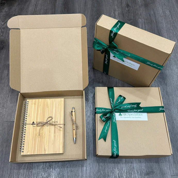 Bộ Quà Tặng Doanh Nghiệp BJC Specialties – Giftset Sổ Tay Bìa Tre Và Bút Gỗ Theo Yêu Cầu