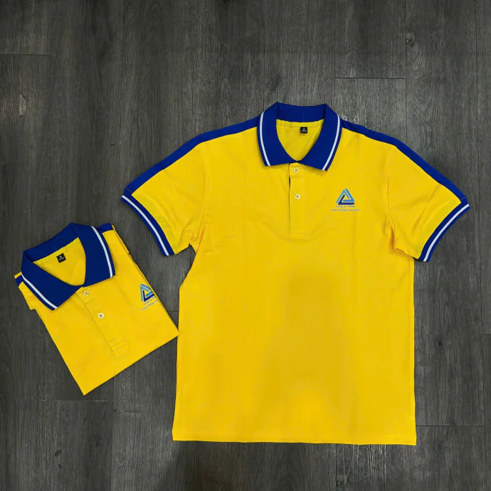 Áo Polo Đồng Phục Nhà Hàng Cam Lâm In Logo Theo Yêu Cầu – Áo Thun Đồng Phục Màu Vàng Xanh