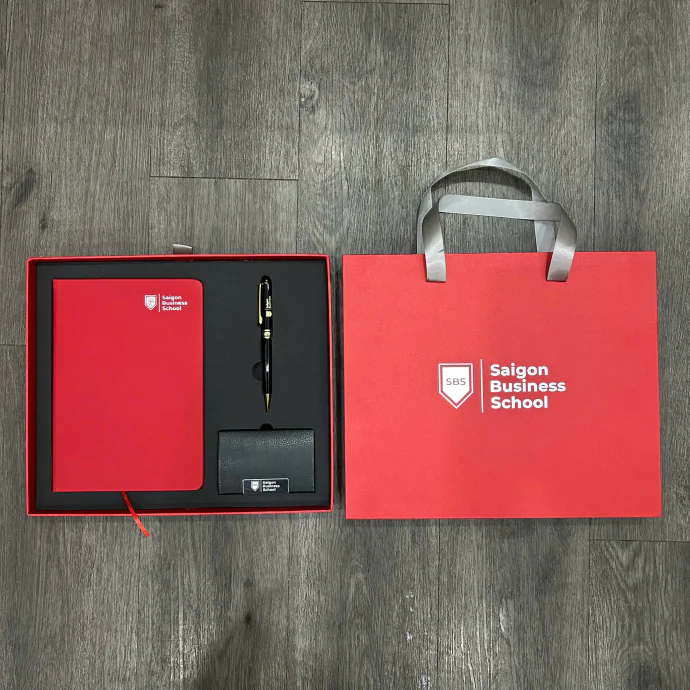 Bộ Quà Tặng Doanh Nghiệp Saigon Business School Cao Cấp – Giftset Tặng Đối Tác Và Sếp