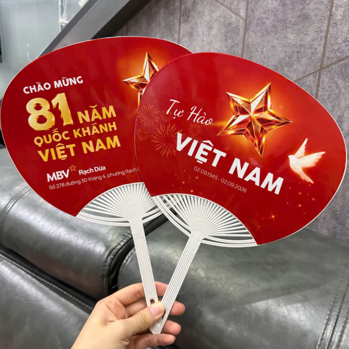 Quạt Nhựa Cầm Tay In Logo Theo Yêu Cầu – Quà Tặng Doanh Nghiệp